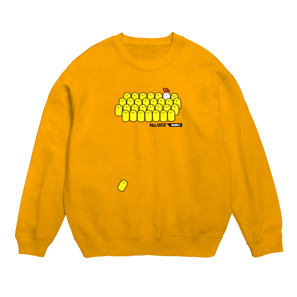 ミミタンのぽろぽろひよこ(?) Crew Neck Sweatshirt