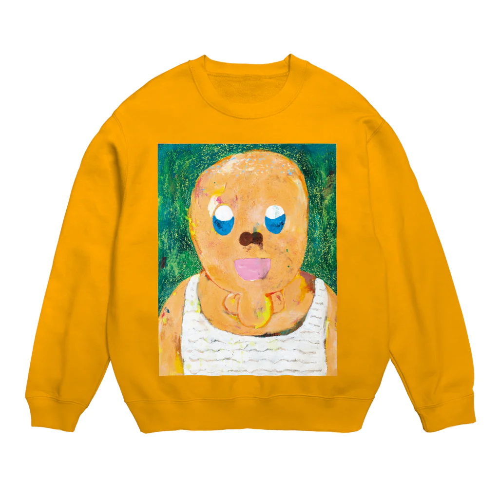 たにこのみのちんあごおじさん Crew Neck Sweatshirt