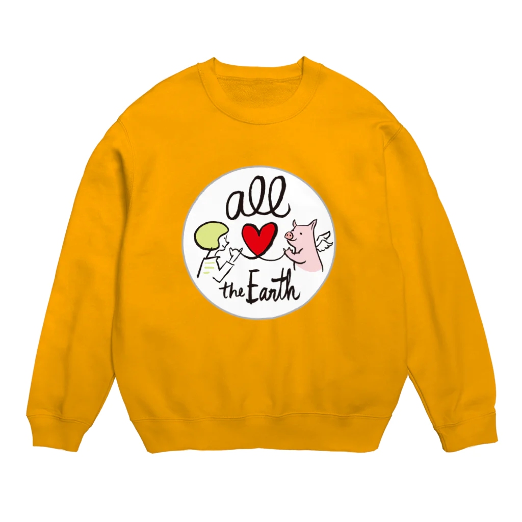 ひなげし商店のオール世界／ブタさん Crew Neck Sweatshirt