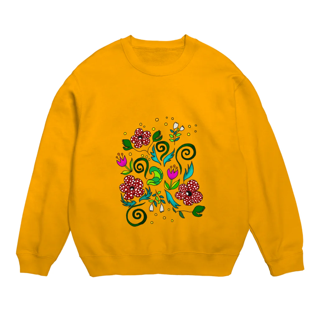 mashmorayの不思議な植物 Crew Neck Sweatshirt