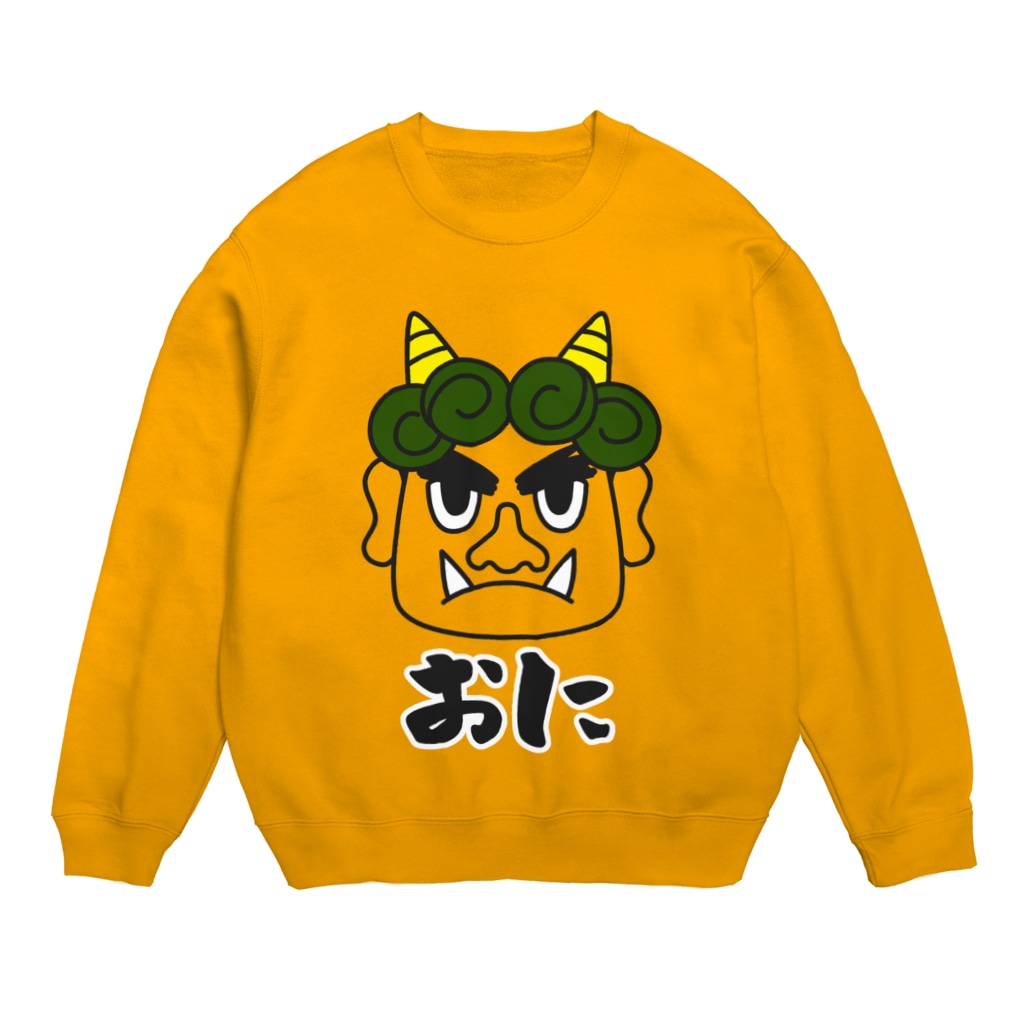 ももよりのいろいろ鬼 緑髪 Crew Neck Sweatshirt