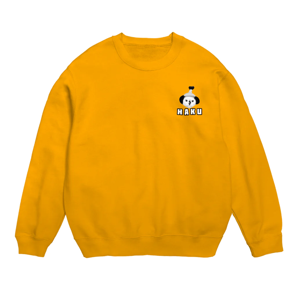 保護猫ベニとハクのチョンマゲHAKU Crew Neck Sweatshirt