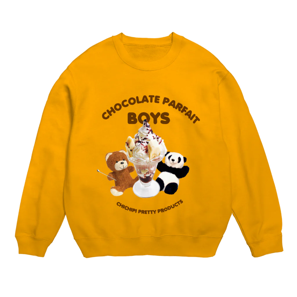 CHICHIPIのチョコレートパフェボーイズ Crew Neck Sweatshirt