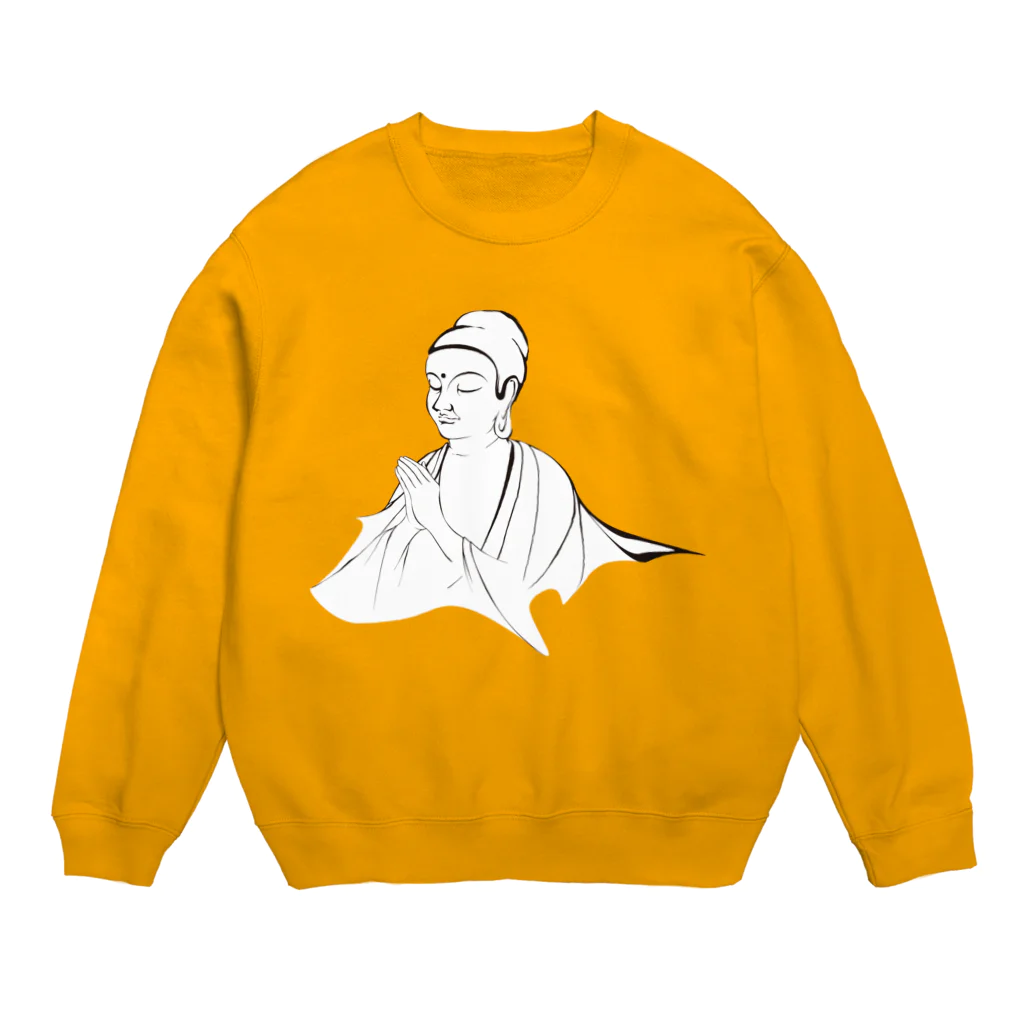 suparnaのブッダ　祈り Crew Neck Sweatshirt