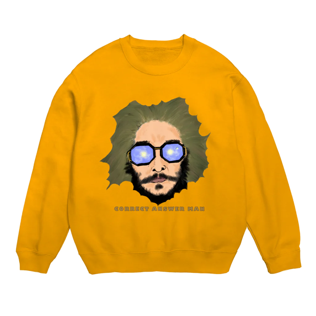 川本三吉漫画店の正解マン　中井正樹 Crew Neck Sweatshirt