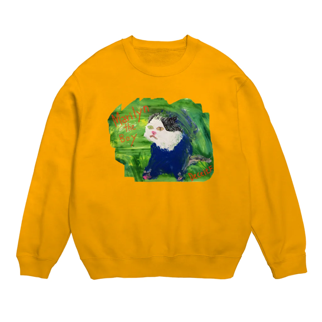 Deceit_Fのマリリン・ザ・ボーイ Crew Neck Sweatshirt