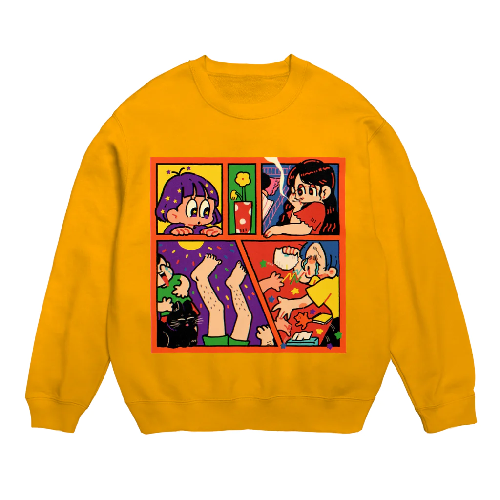 愉快レトロ雑貨屋★39太郎の部屋 Crew Neck Sweatshirt