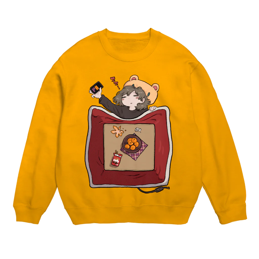 たいぼくのこたつで寝よね Crew Neck Sweatshirt