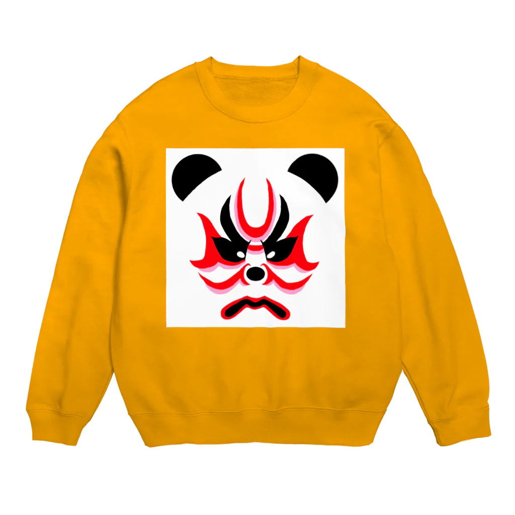 日々好日屋2号店の隈取りパンダ Crew Neck Sweatshirt