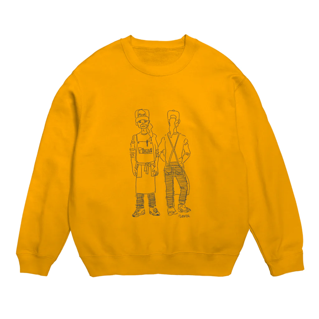 柳沢ユーヲのピザ屋の店員 Crew Neck Sweatshirt