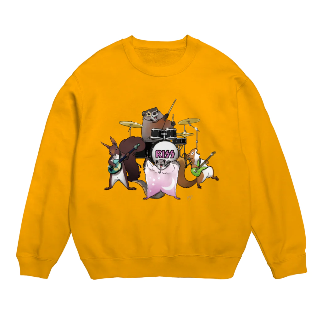 ねずりすSHOPのRISS　バンド Crew Neck Sweatshirt