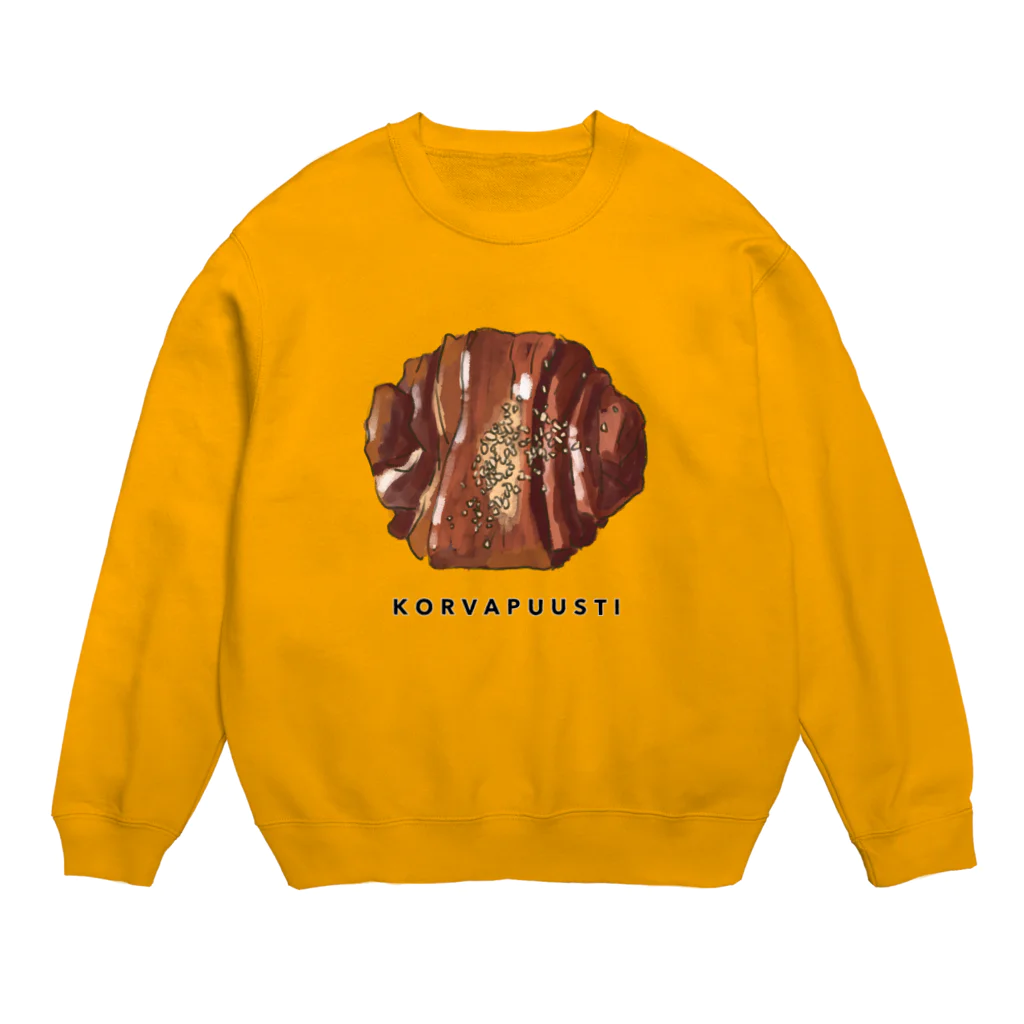 週末北欧部のフィンランドのシナモンロール Crew Neck Sweatshirt