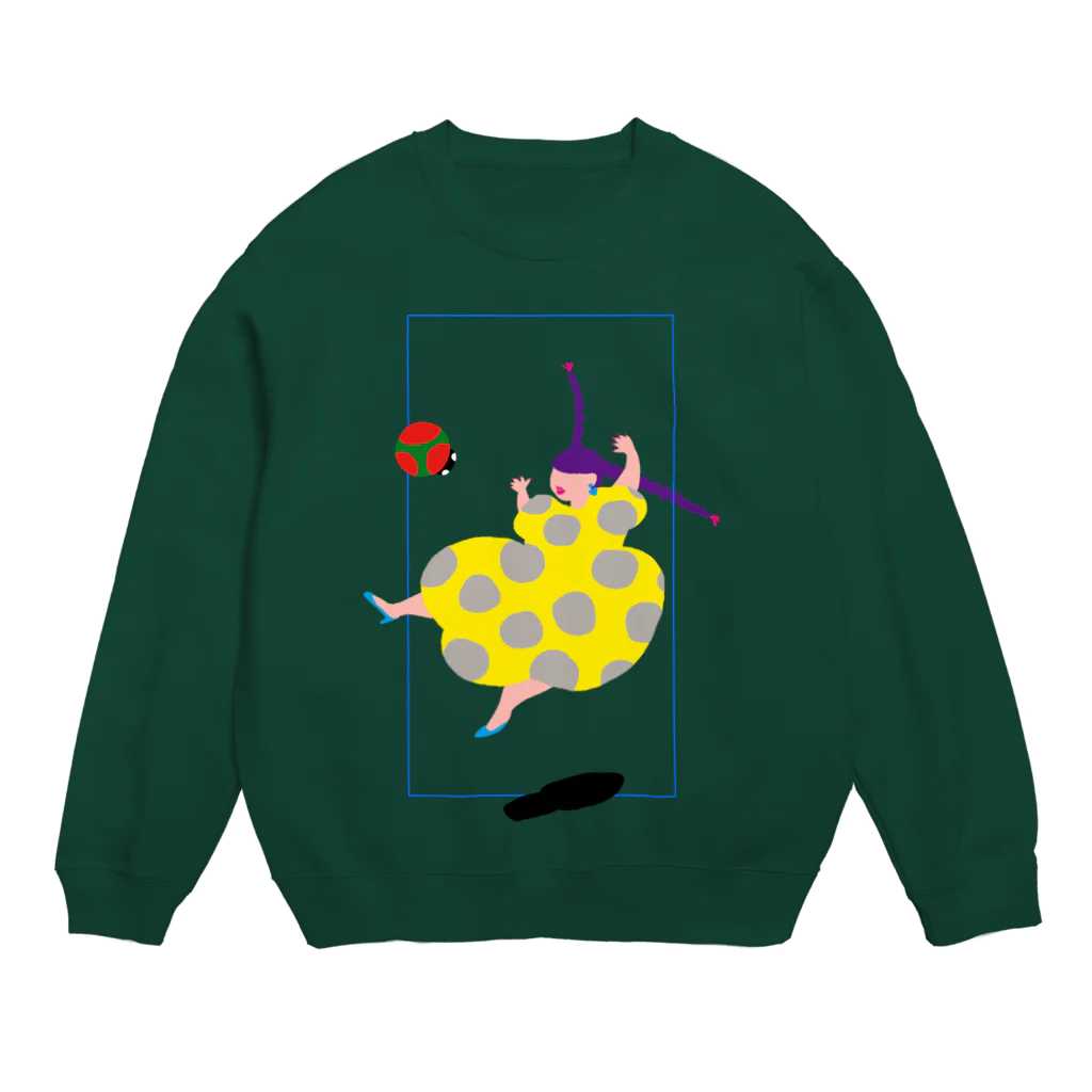 fig-treeの水玉の女02 Crew Neck Sweatshirt