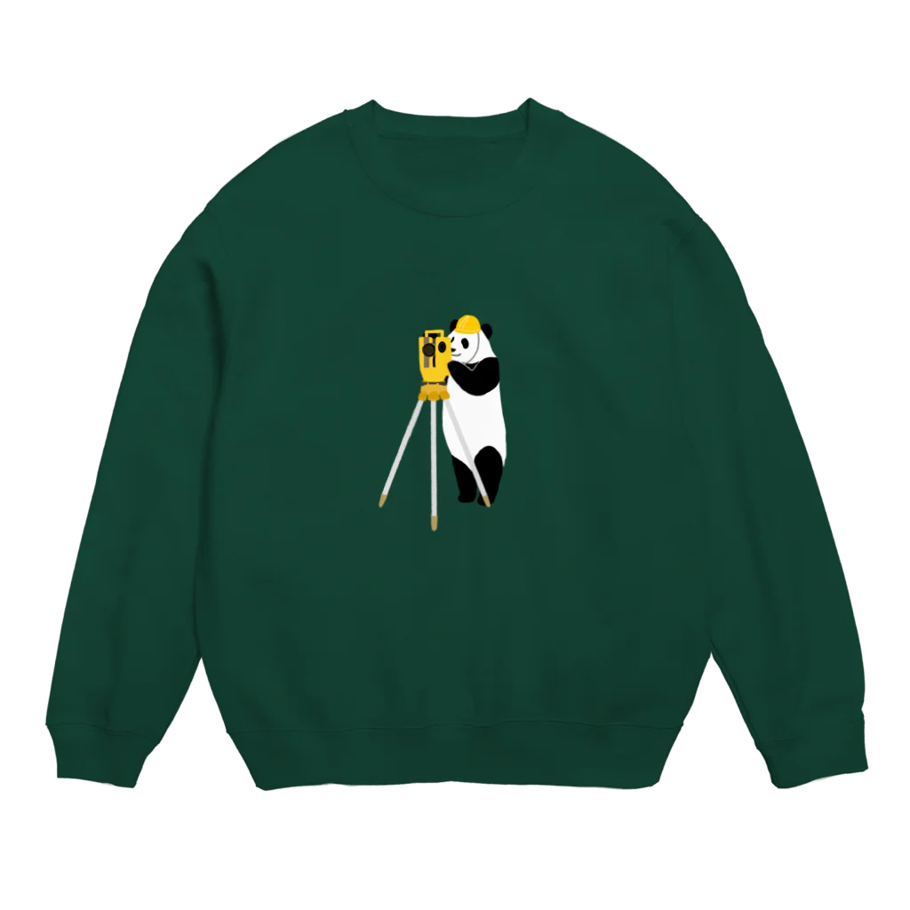 パンダむんの測量 Crew Neck Sweatshirt