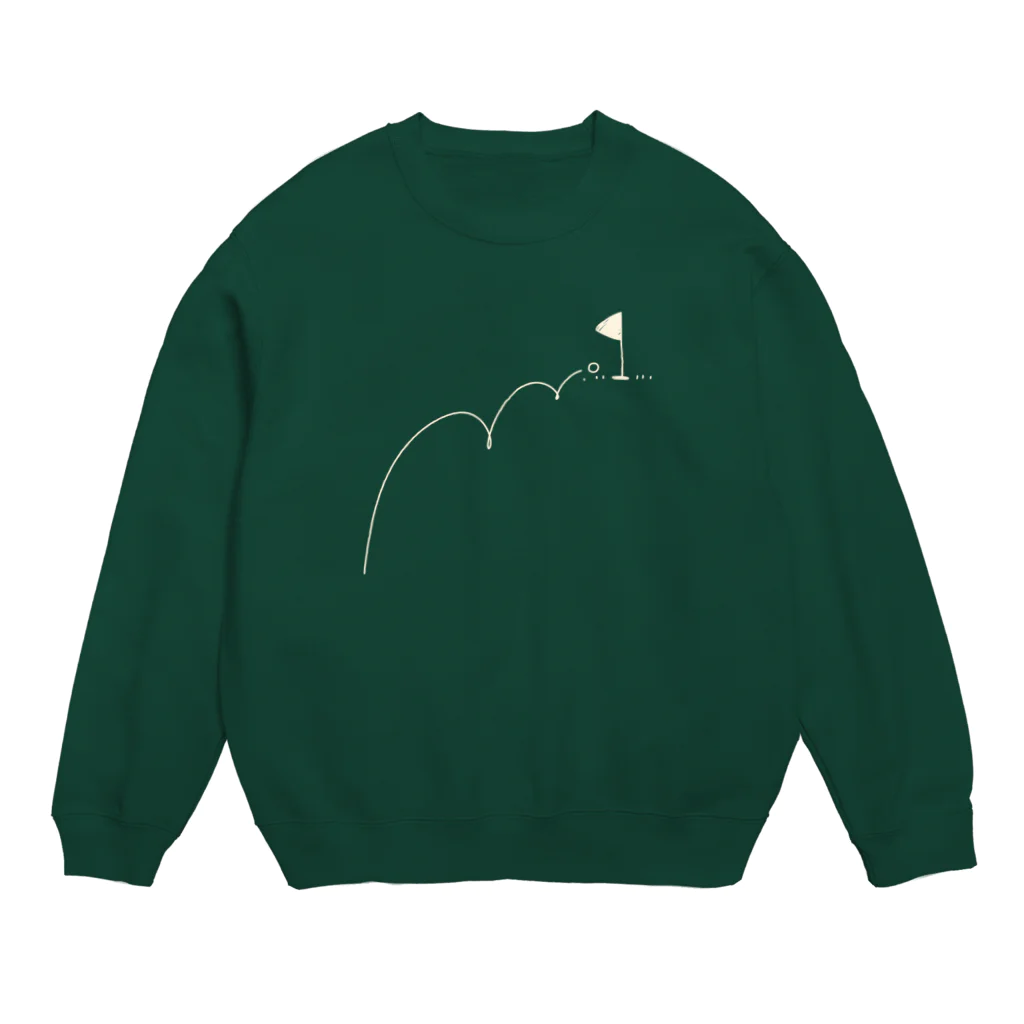 イラスト MONYAAT のホールインワン　ゴルフTシャツ Crew Neck Sweatshirt