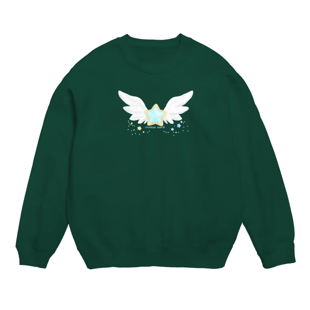 crystal star☆の星と羽根 Crew Neck Sweatshirt