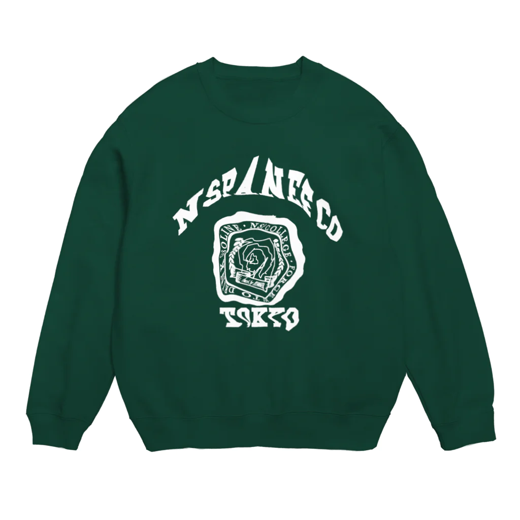 NspanefcoTOKYOのシンナーカレッジ白 Crew Neck Sweatshirt