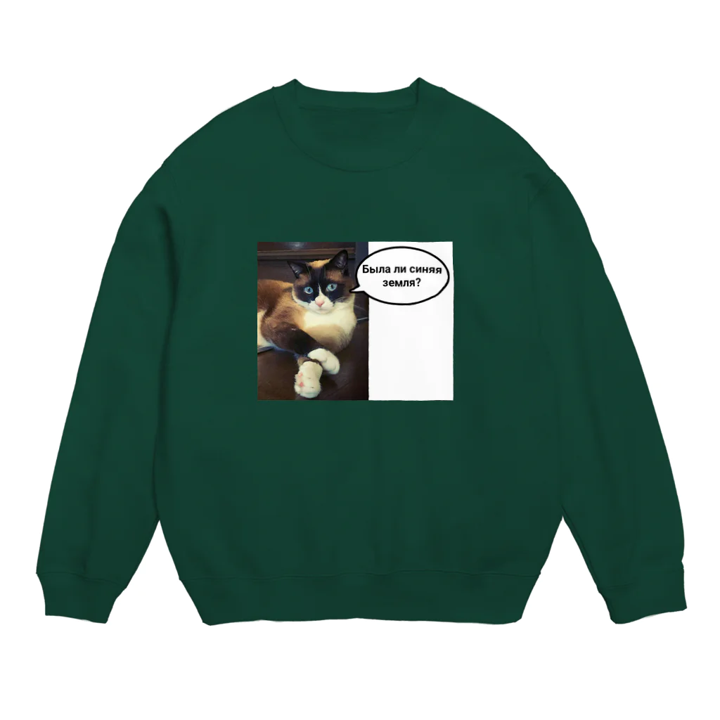 Hesseの地球は青かったかい？ Crew Neck Sweatshirt