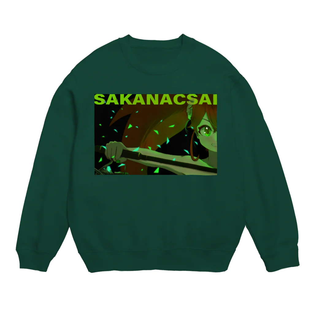 sakanacsai-サカナクサイ-のクールなタルタルちゃん Crew Neck Sweatshirt