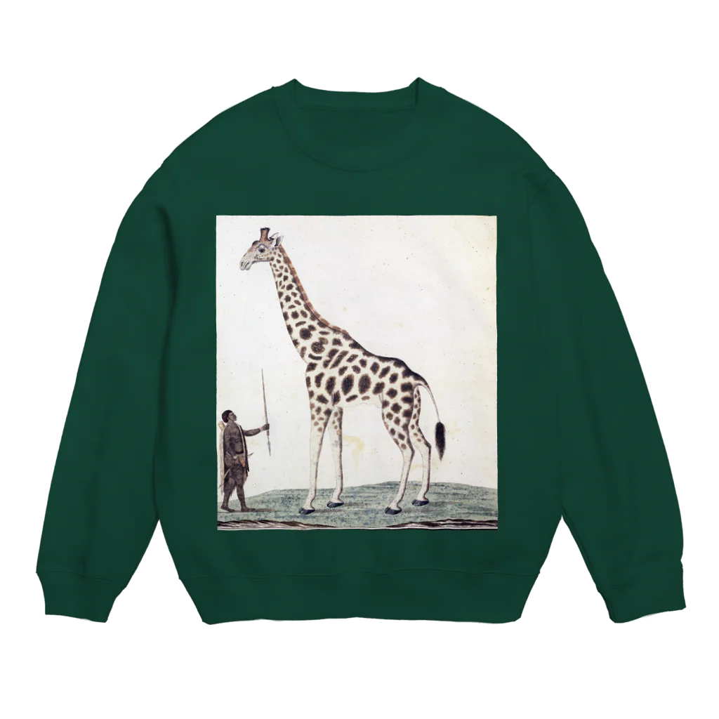 PALA's SHOP　cool、シュール、古風、和風、のキリン（Giraffa Camelopardalis）、ロバート・ジェイコブ・ゴードン、1779年 スウェット