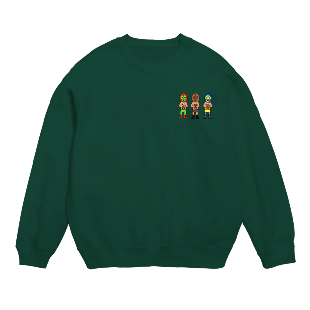 チマホマ社のチマホマレスラー Crew Neck Sweatshirt