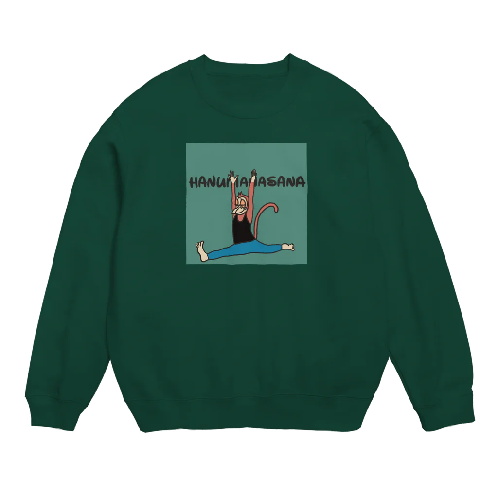 kuuleiのYOGA × Animal （Hanumanasana） Crew Neck Sweatshirt