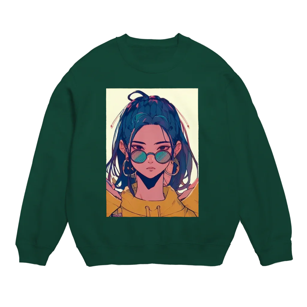 zaisuのクール系女子 Crew Neck Sweatshirt