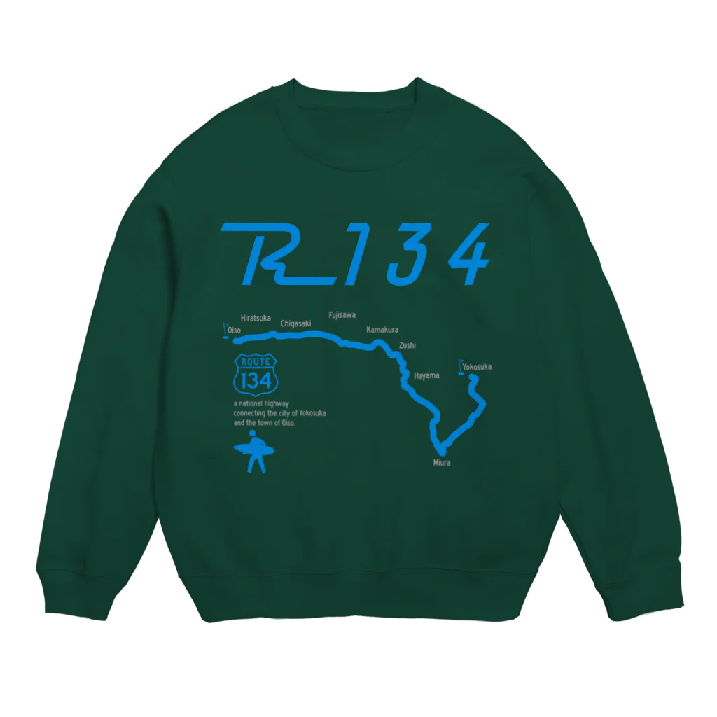 boldandnewのR134_No006_02_2colorBG Crew Neck Sweatshirt