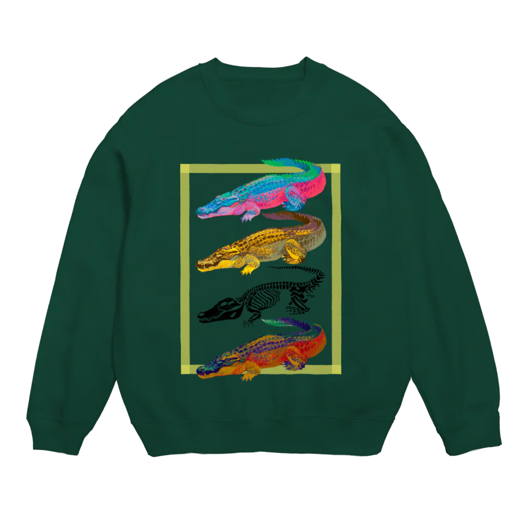 どうぶつのホネ、ときどきキョウリュウ。のIRIEWANI Crew Neck Sweatshirt