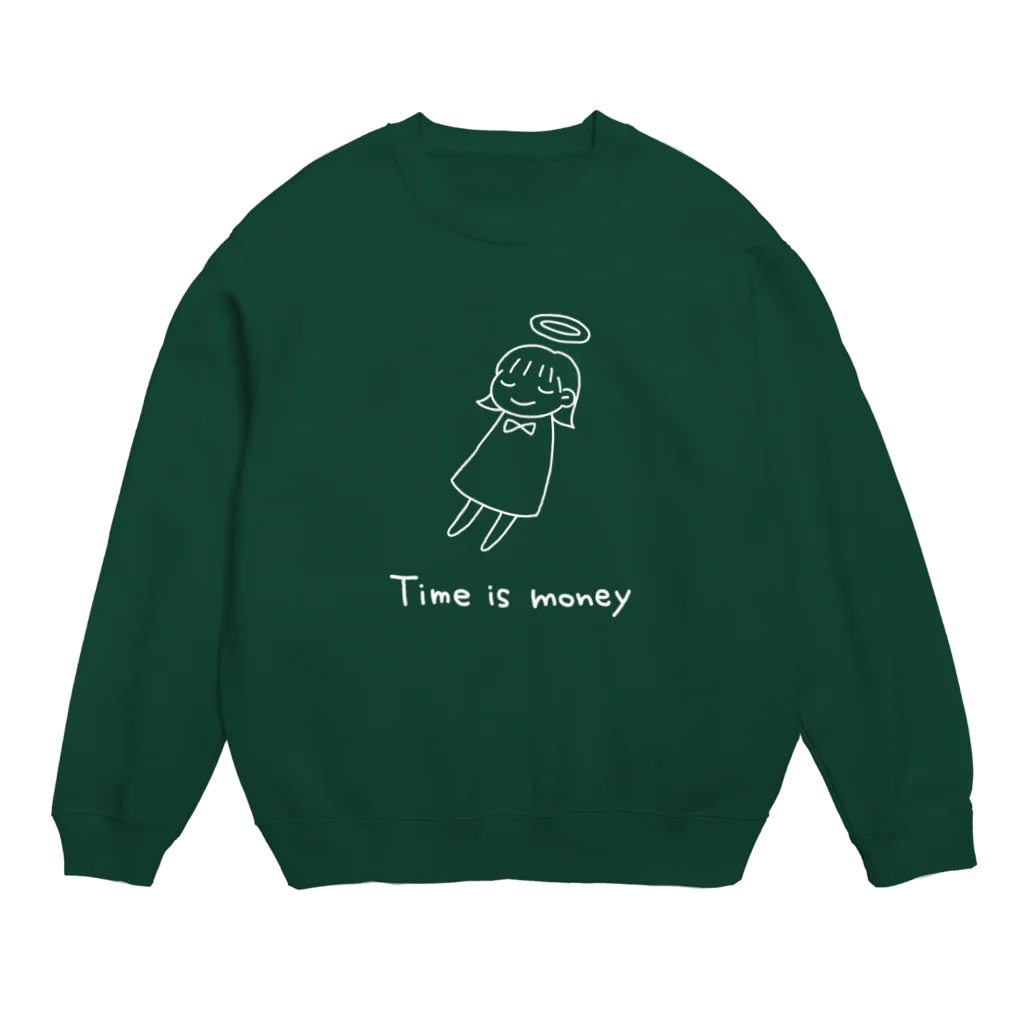 毬那の雑貨屋さんのタイムイズマネー Crew Neck Sweatshirt