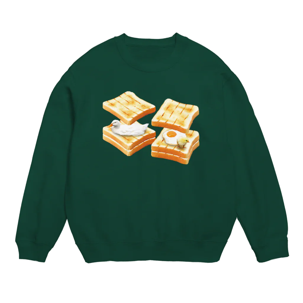 Ihara Natsumi's bazaarのegg sandwich Crew Neck Sweatshirt