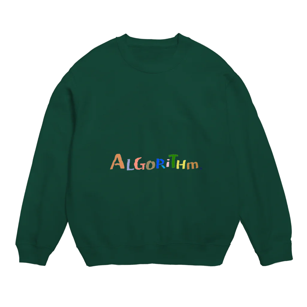 🍎デグーと服と雑貨屋さん🍏の❒❑ ALGoRiTHｍ.❒❑　アルゴリズム　algorithm Crew Neck Sweatshirt