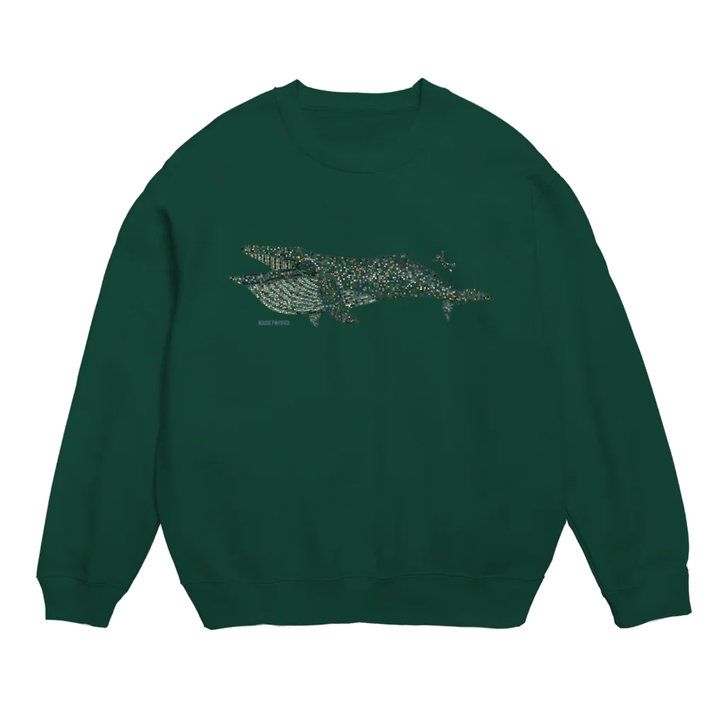 backpackerのタイルのナガスクジラ Crew Neck Sweatshirt