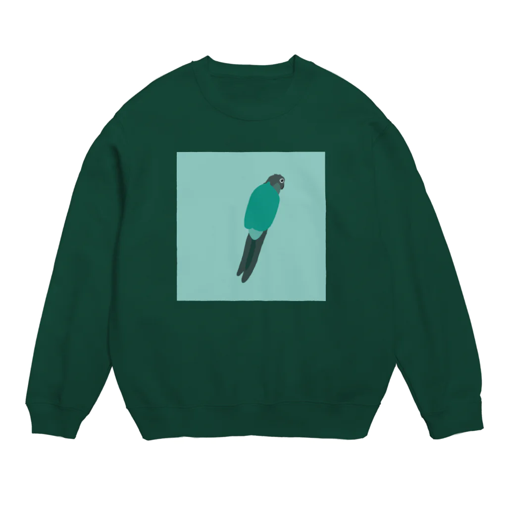 toritoridoriのウロコインコの後ろ姿 Crew Neck Sweatshirt