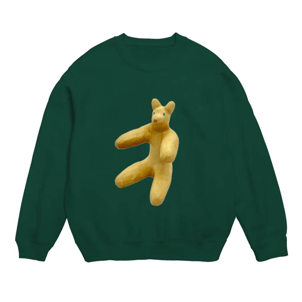 タテヤマフユコのもなかくま Crew Neck Sweatshirt