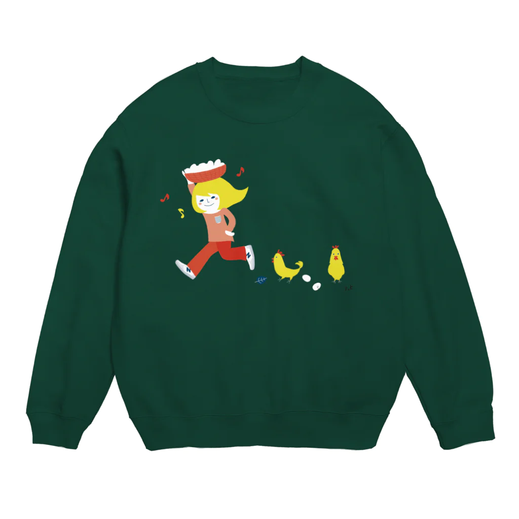 Boo houseのコケコッコ〜 Crew Neck Sweatshirt