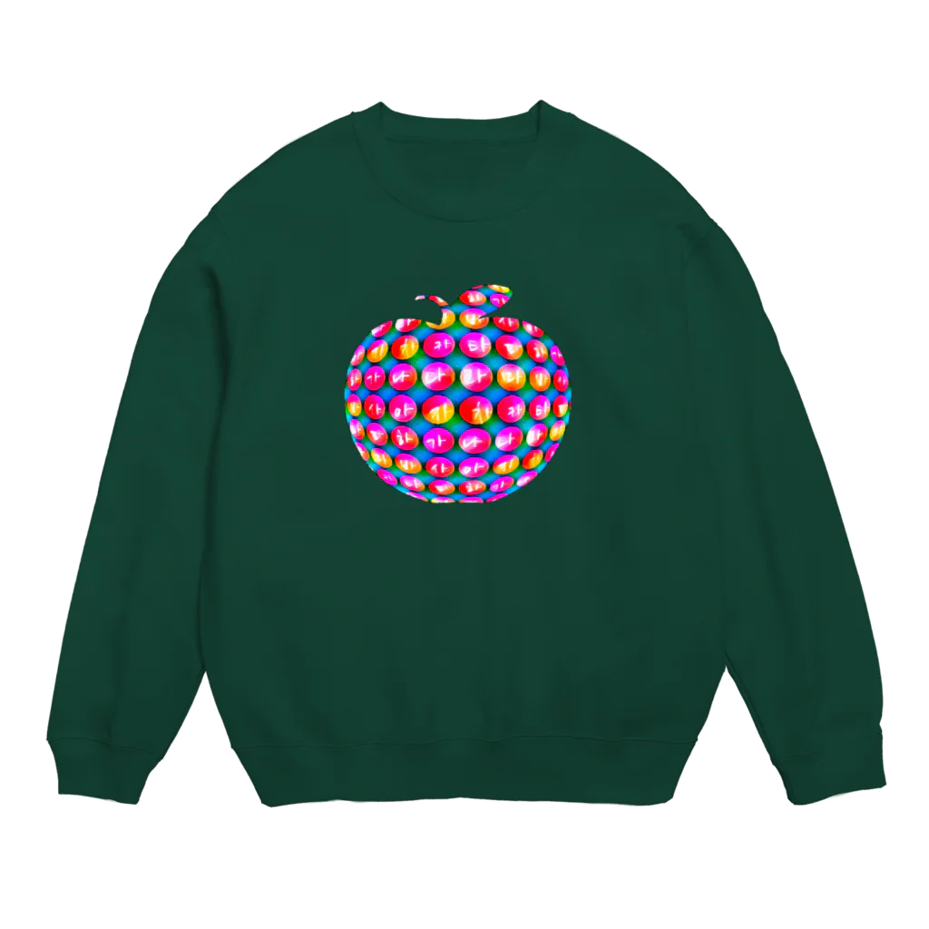 LalaHangeulのりんごスター　~ハングルシリーズ~ Crew Neck Sweatshirt