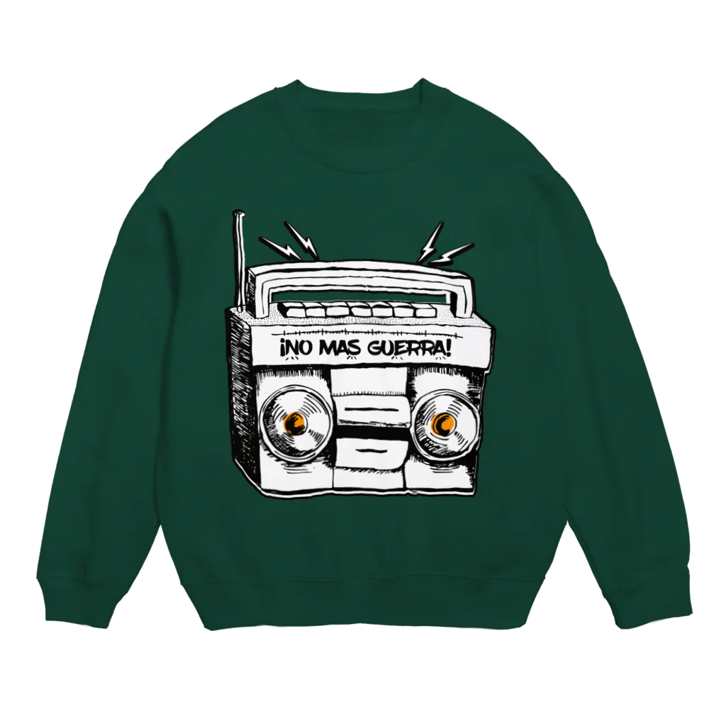 Rebel One RadioのNo Más Guerra / No More War  Crew Neck Sweatshirt