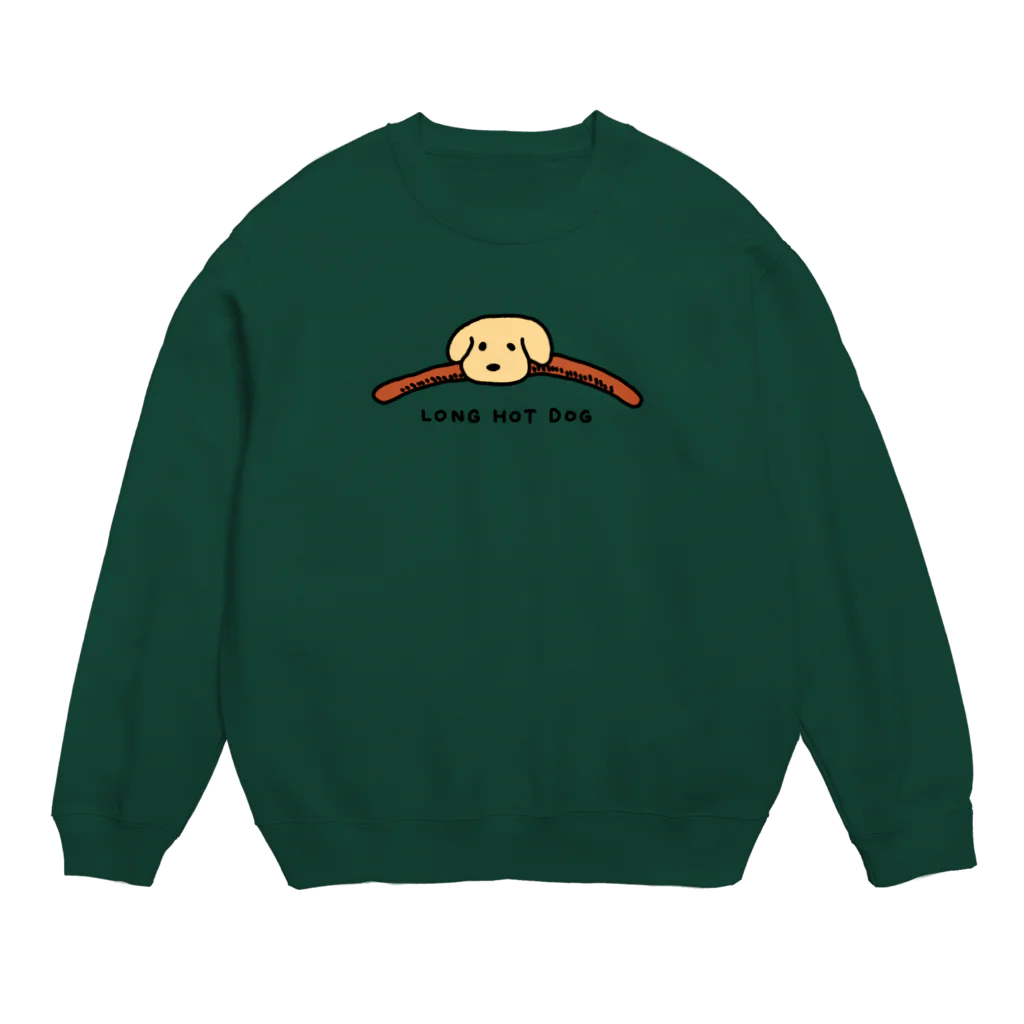 電気鰻雑貨のロングホットドッグ！（LONG HOT DOG） Crew Neck Sweatshirt