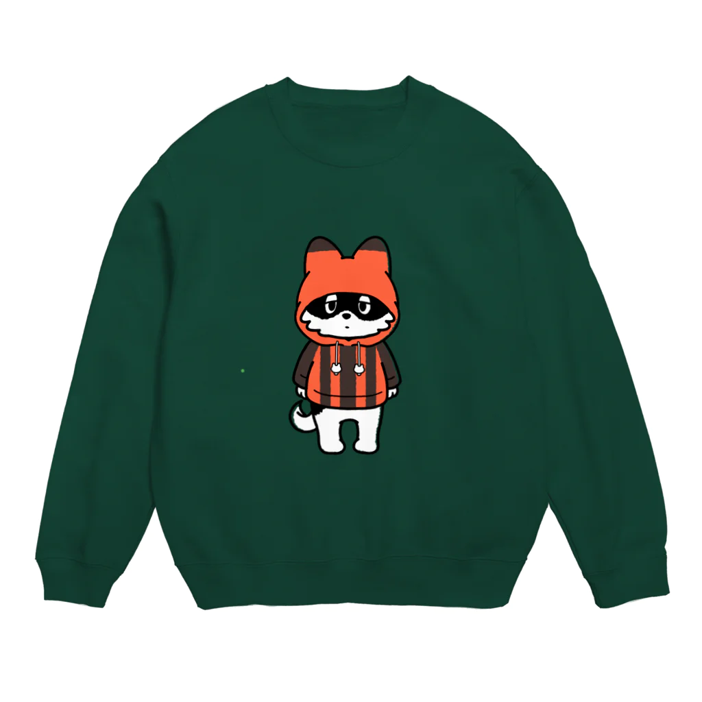 チャーナのアイテムショップのサッカー犬 Crew Neck Sweatshirt