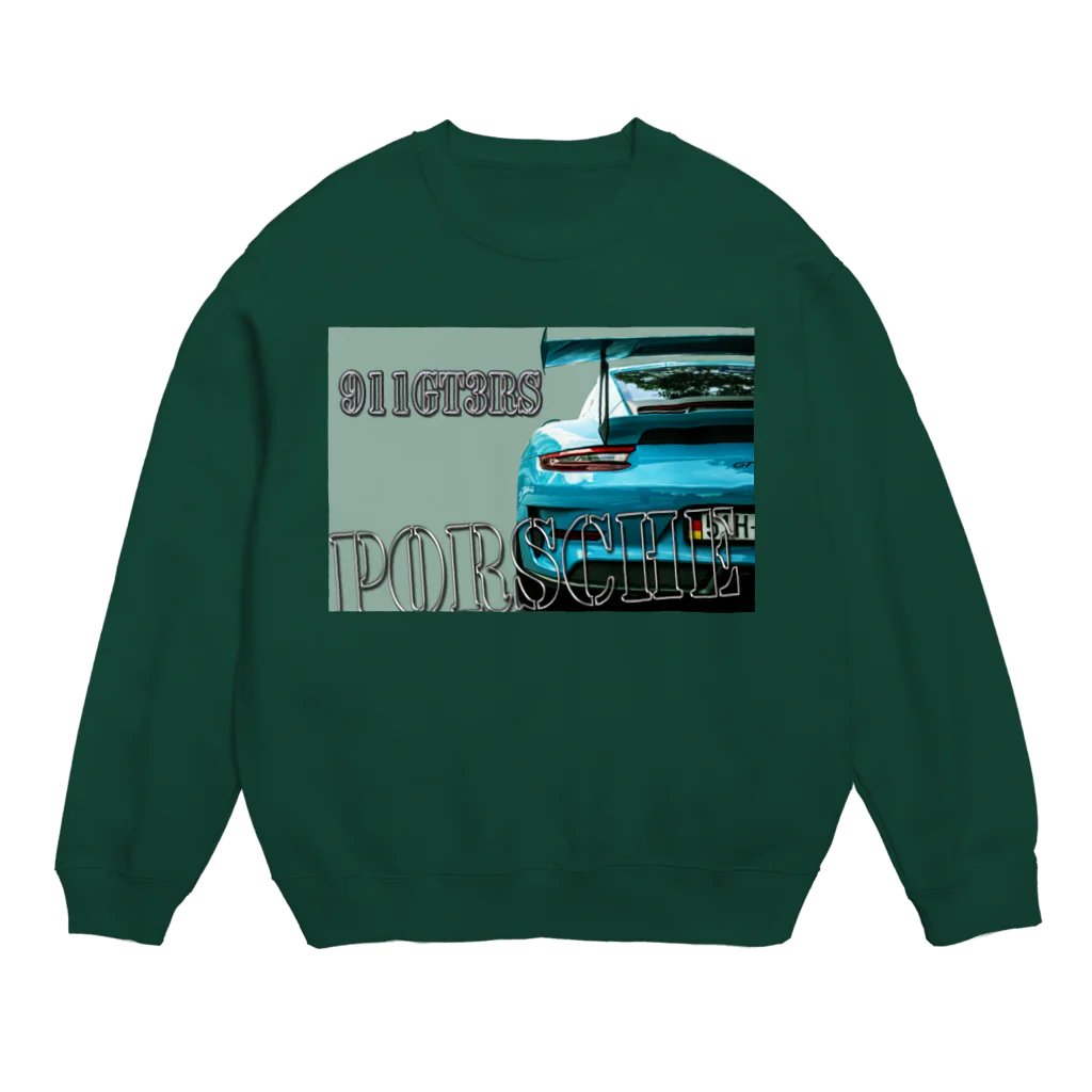 PALA's SHOP　cool、シュール、古風、和風、のPORSCHE　911GT3RS Crew Neck Sweatshirt