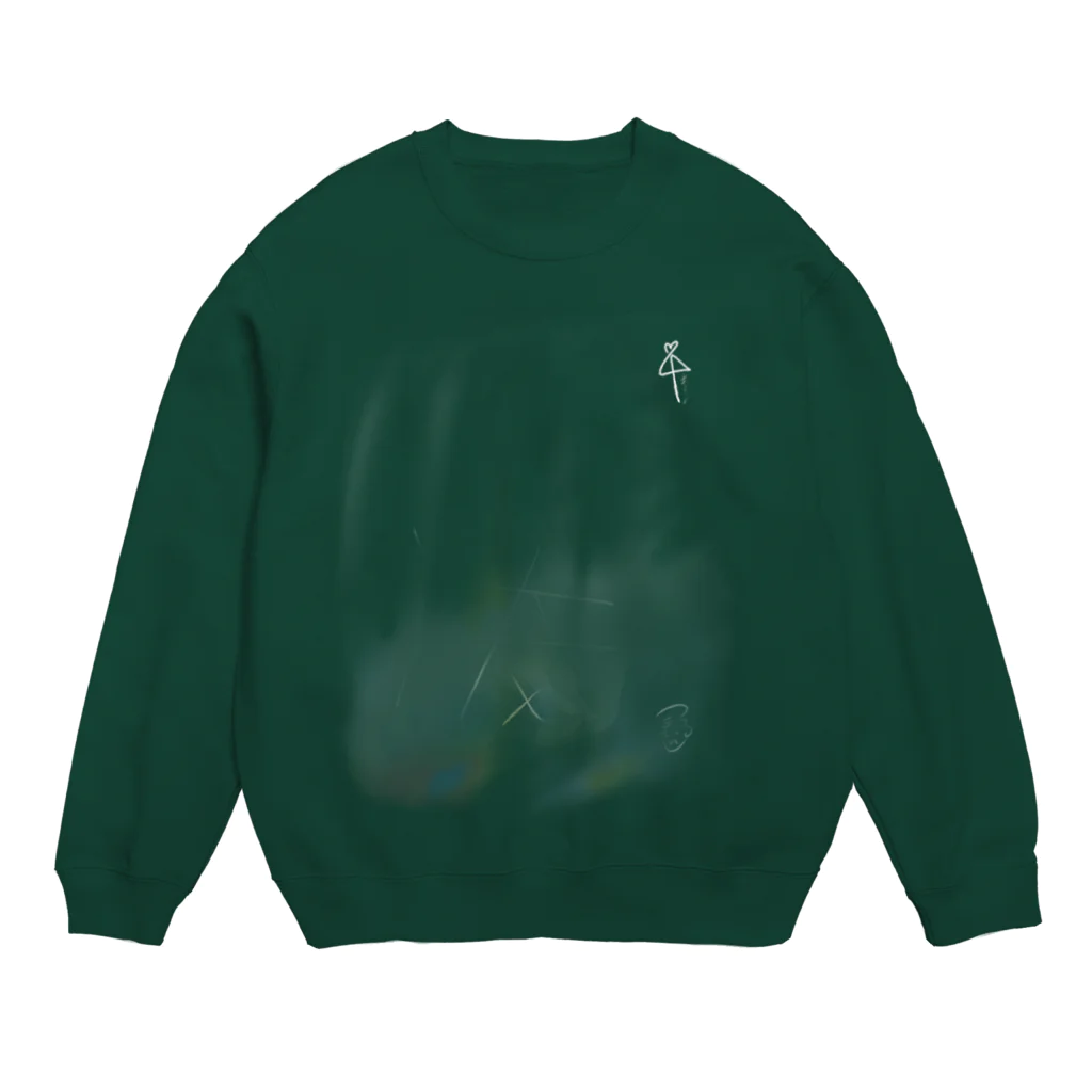 秋野 ひろ / マンガ家の黒板の消し跡 Crew Neck Sweatshirt