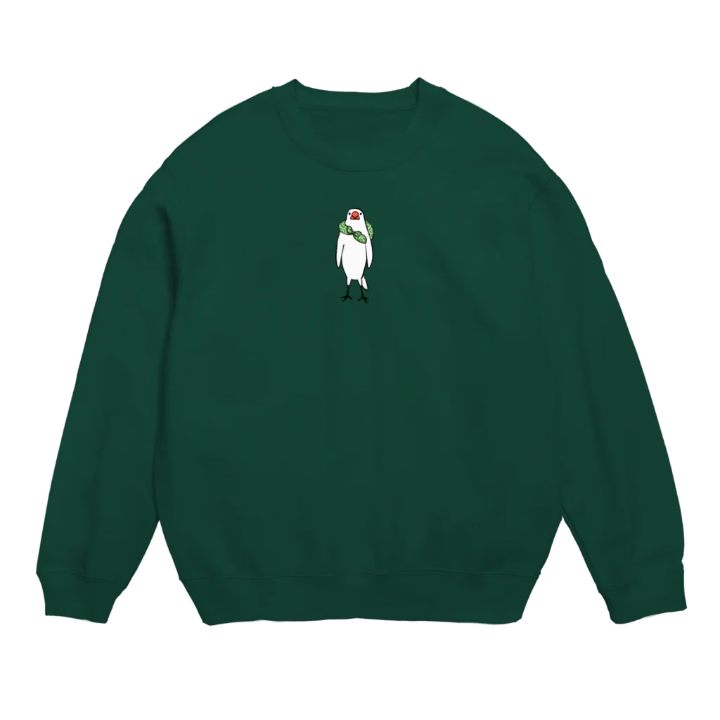 ふろしき文鳥のお店の直立のふろしき文鳥 Crew Neck Sweatshirt