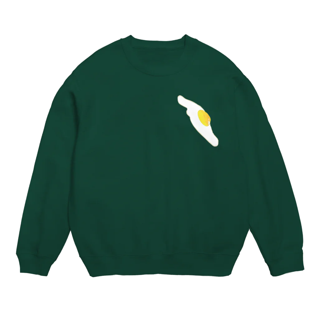 あおきの朝の目玉焼き Crew Neck Sweatshirt