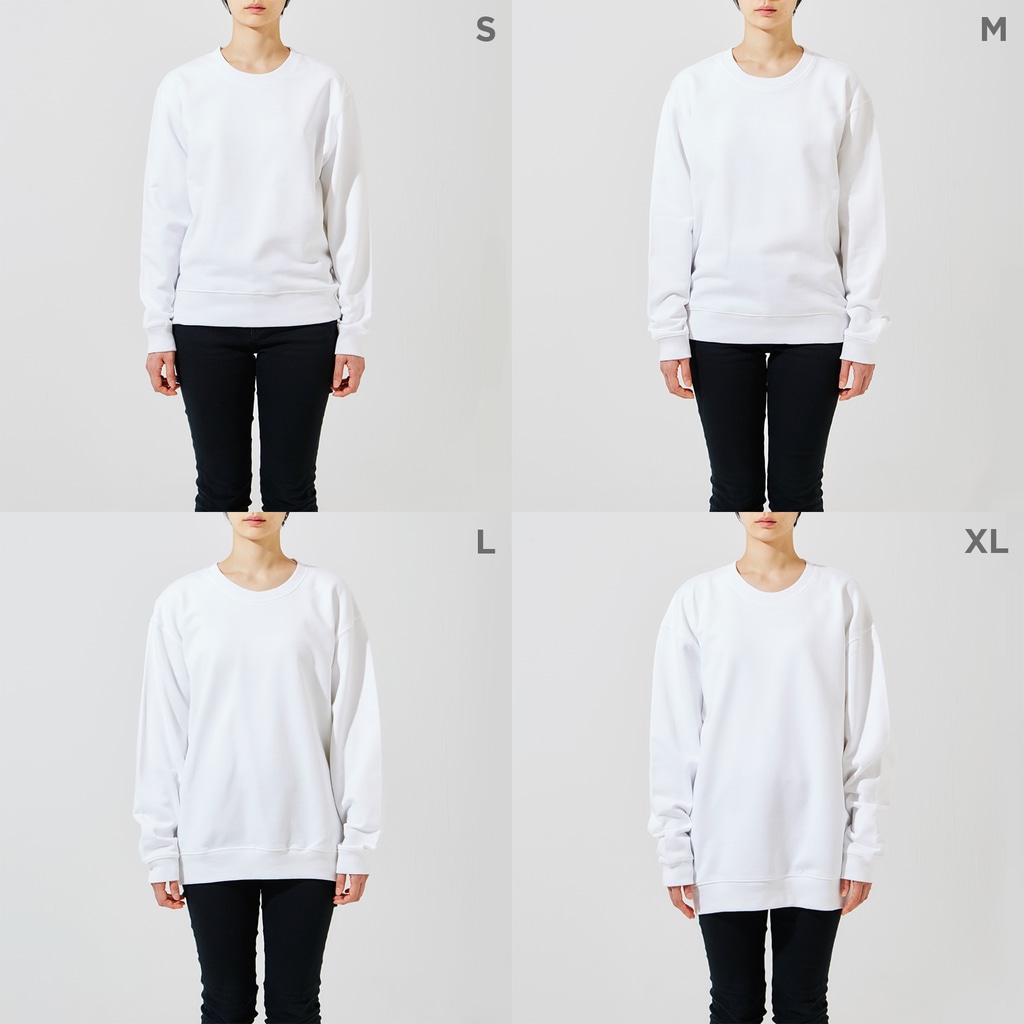 お白湯の脳内のチャイナガール Crew Neck Sweatshirt :model wear (woman)