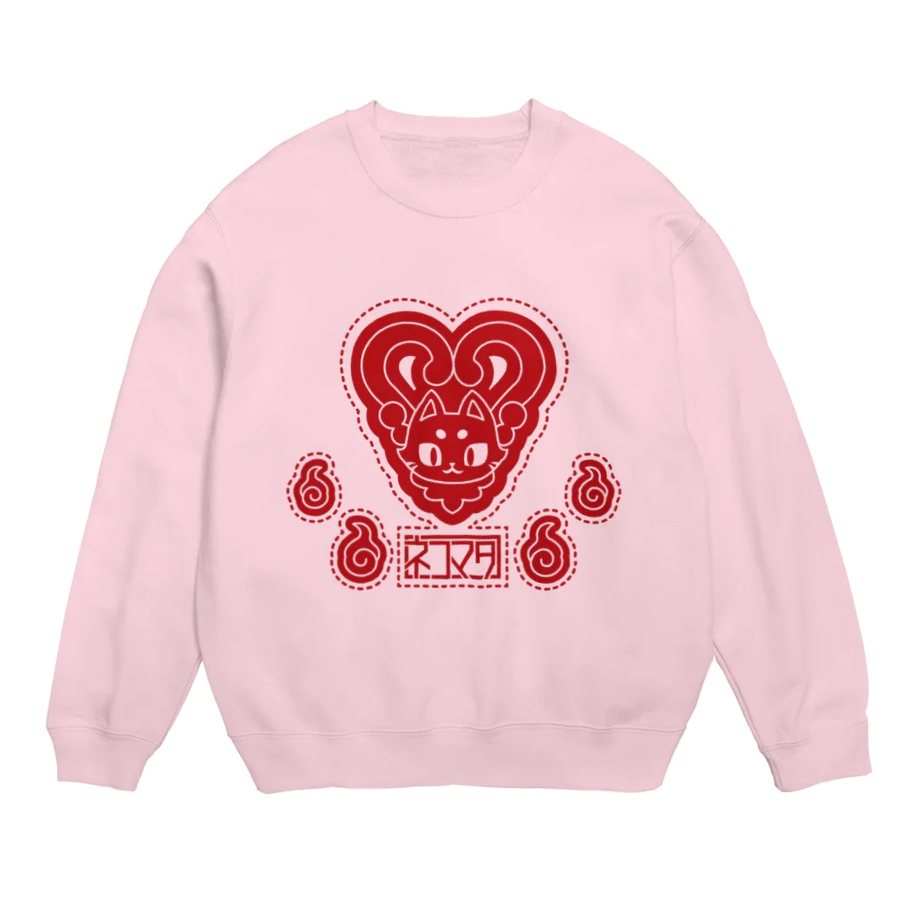 トンガリゴートの猫又ロゴ Crew Neck Sweatshirt