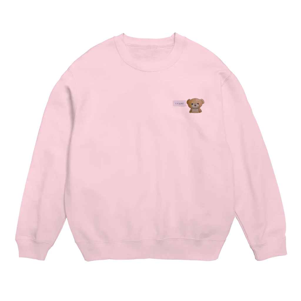 7 HEARTSのくまぱん1 Crew Neck Sweatshirt