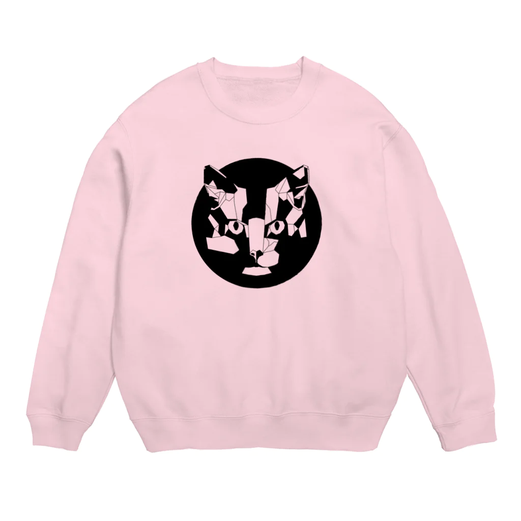 Fontaのジオメトリック猫 Crew Neck Sweatshirt