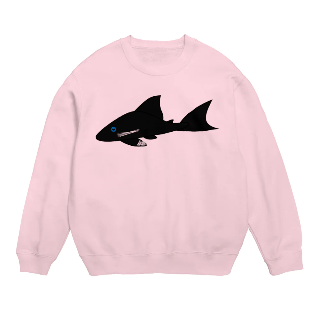 ブルーアイプレコ3】 Crew Neck Sweatshirt by P-Life【プレコ暮らしのプレコグッズ】 ( pleco_gurashi )  ∞ SUZURI