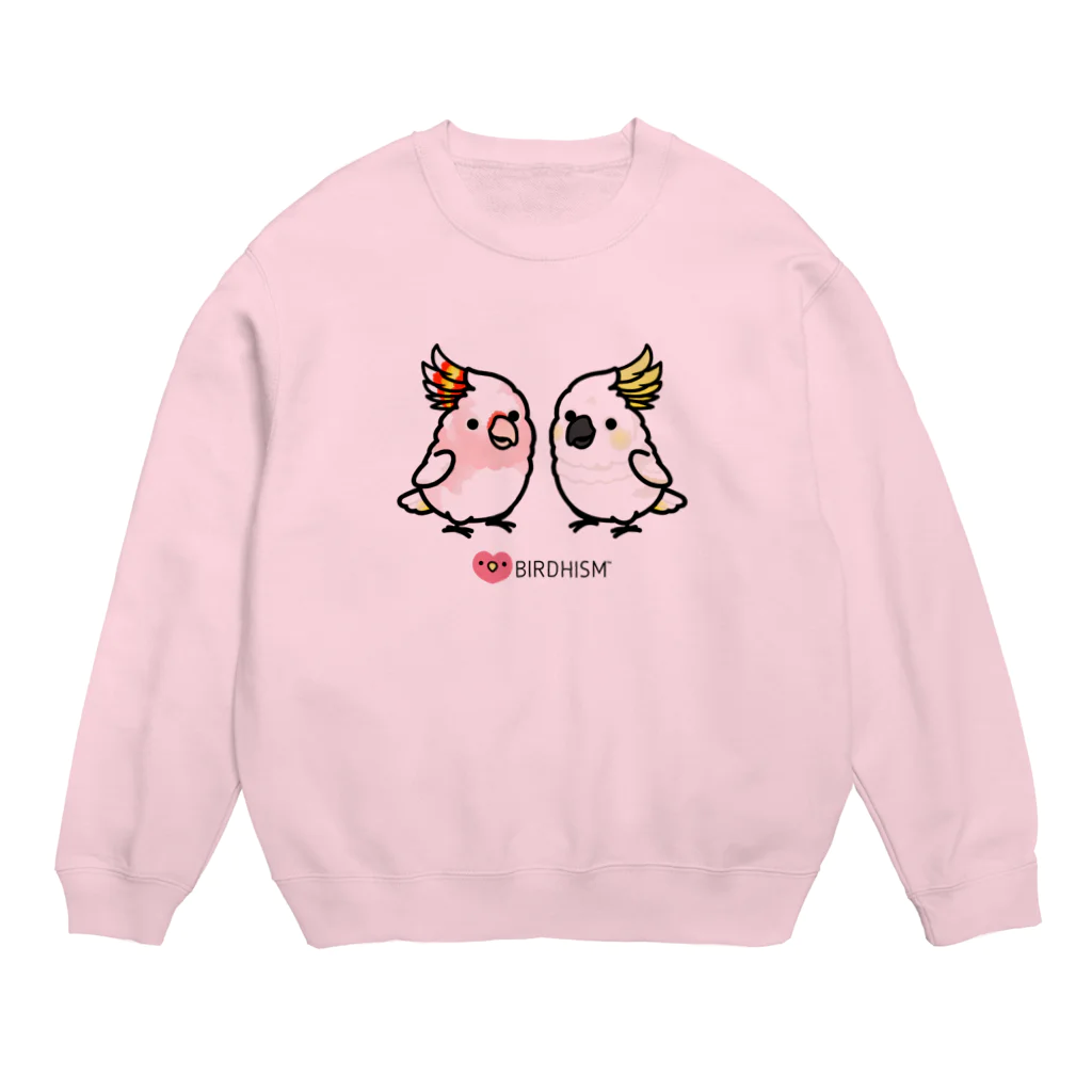 Cody the Lovebirdの仲良しクルマサカオウム&キバタン Chubby Bird Crew Neck Sweatshirt